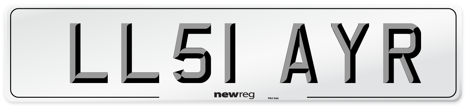LL51 AYR Number Plate from New Reg